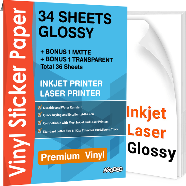 Glossy Vinyl Sticker Paper